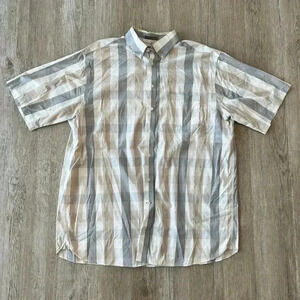Mens Daniel Cremieux Patterned Short Sleeve Button Up - 2XT